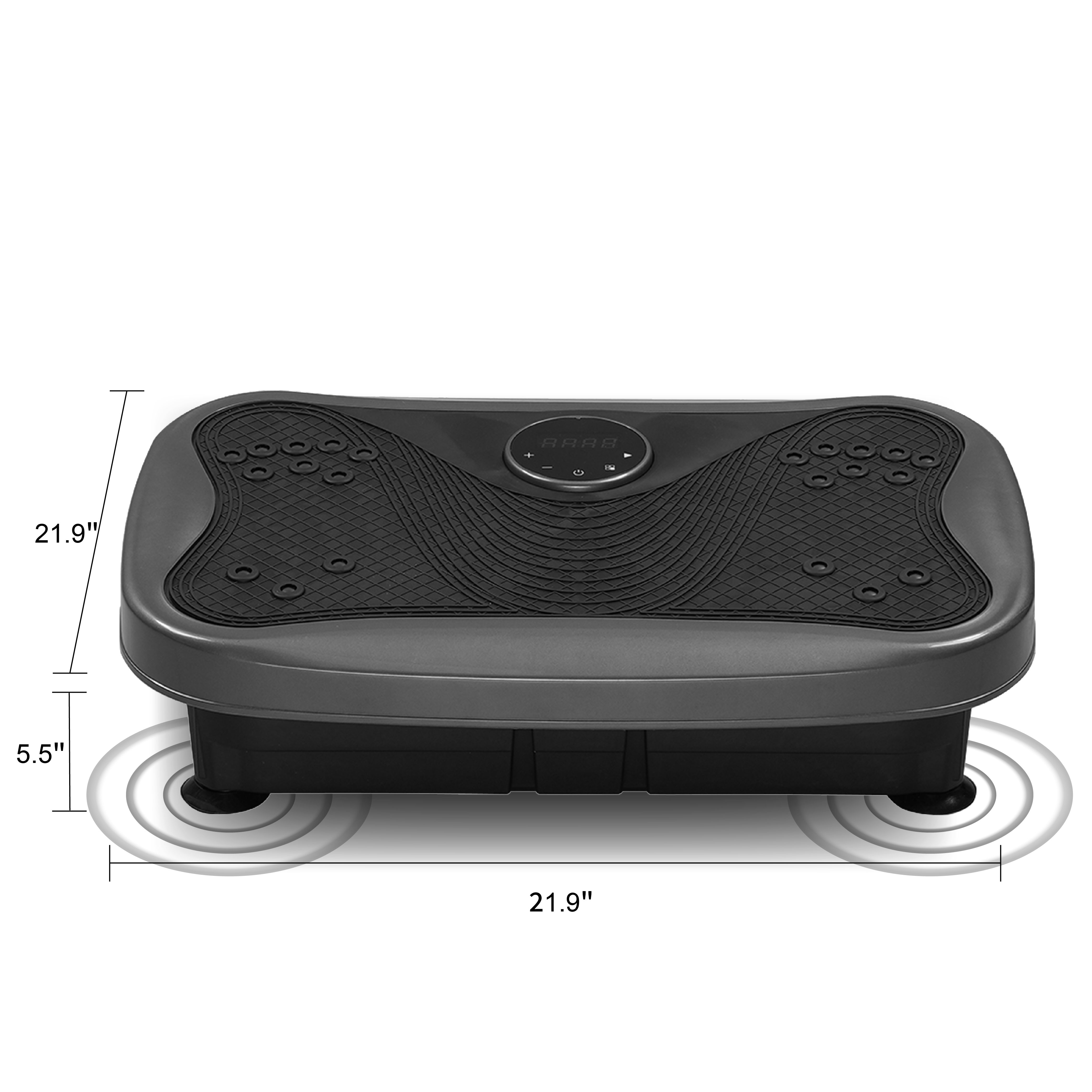 Vibration Plate Fitness Platform With Handle Whole Body Exercise Machine With 120 Speed Levels, Lymphatic Drainage, Fat Burning, And Weight Loss, Perfect For Women, Men, And Home Gym Exercise_voghion.com